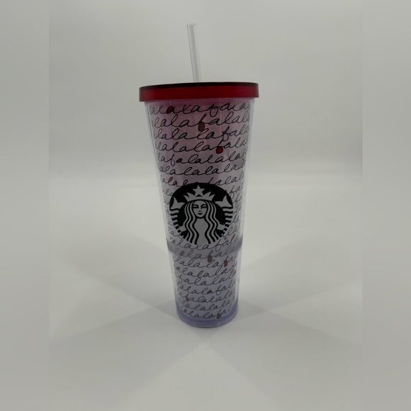 Starbucks Other - Starbucks 2016 fa la la cold venti cup new straw